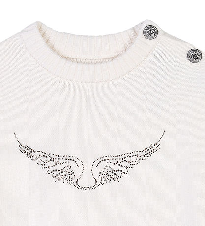 Zadig & Voltaire Blouse - Knitted - Malta - Off White w. Rhinest