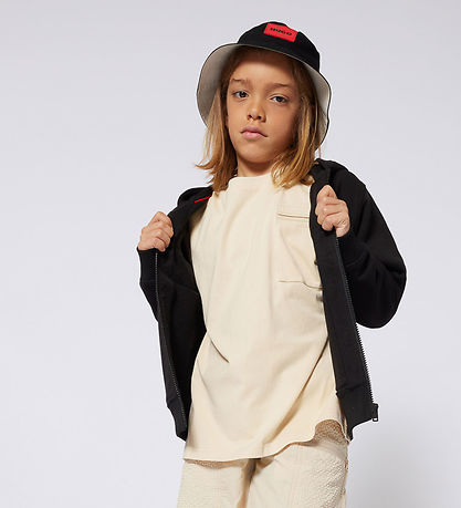 HUGO Bucket Hat - Reversible - Black/Sand