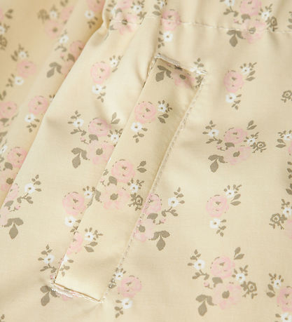 Lil' Atelier Lightweight Jacket - NmfGerda - Bleached Sand w. Fl Lil' Atelier Lightweight Jacket - NmfGerda - Bleached Sand w. Fl