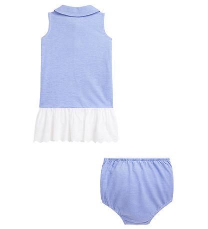 Polo Ralph Lauren Dress w. Bloomers - Blue/White