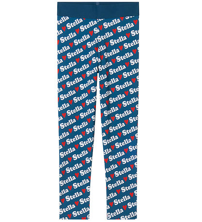 Stella McCartney Kids Leggings - Blue w. White/Red