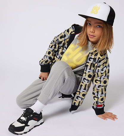 HUGO T-shirt - Ultimate Gray w. Yellow