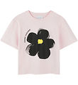 Little Marc Jacobs T-Shirt - Roze/Zwarte m. Bloem Little Marc Jacobs T-Shirt - Roze/Zwarte m. Bloem