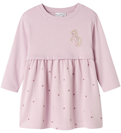 Robe en Molleton Name It - NmfValona - Unicorn - Vent Orchid