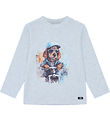 Blouse Hust and Claire - Anton - Sky Mélange Blouse Hust and Claire - Anton - Sky Mélange