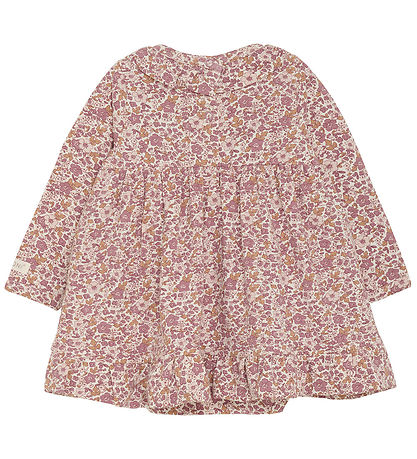 Fixoni Bodysuit w. Skirt l/s - Nostalgia Rose
