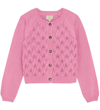 Creamie Cardigan - Prjónað - Bómull - Rósablóm