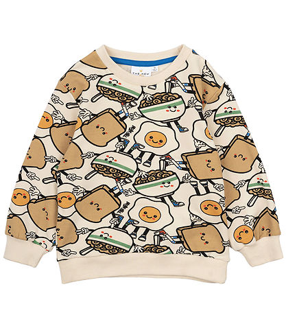 The New Siblings Sweatshirt - TnstNelson - White Swan AOP The New Siblings Sweatshirt - TnstNelson - White Swan AOP