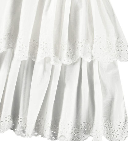 Molo Skirt - Brianna - Crisp White w. Pointelle