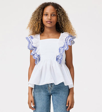Top Molo - Rosamond - Croustillant White av. Pointelle