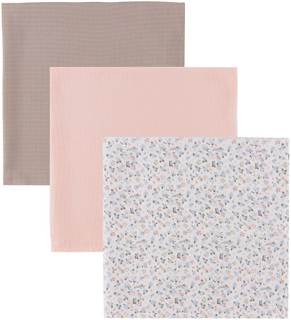 Müsli Muslin Cloths - 3-Pack - 75x75 - Conditioner Cream/Peony/J Müsli Muslin Cloths - 3-Pack - 75x75 - Conditioner Cream/Peony/J