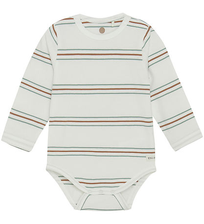 En Fant Bodysuit L/æ - Stripe - Jadeite