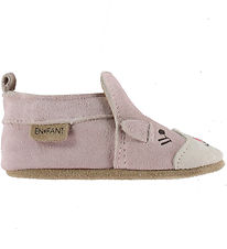 En Fant Soft Sole Leather Shoes - Suede Animal - Sepia Rose En Fant Soft Sole Leather Shoes - Suede Animal - Sepia Rose