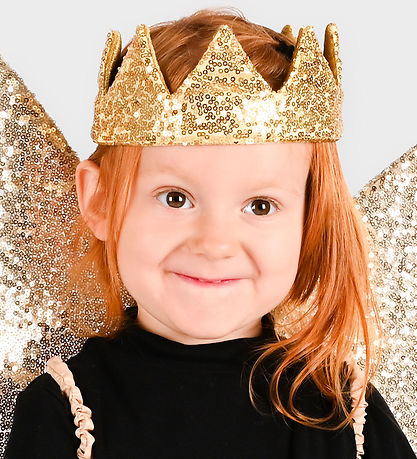 Den Goda Fen Costume - Crown Gold Sequin