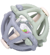 Tiny Tot Teething Toy w. Rattle - Sage/Blue Tiny Tot Teething Toy w. Rattle - Sage/Blue