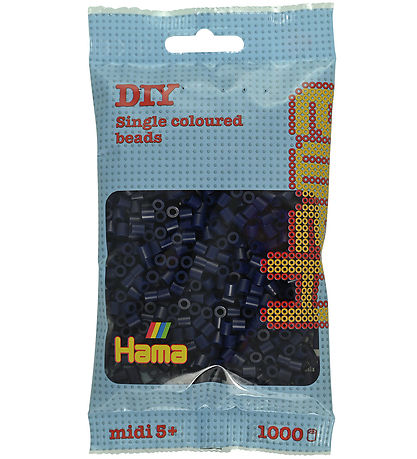 Hama Midi Beads - 1000 pcs - 116 Midnight blue Hama Midi Beads - 1000 pcs - 116 Midnight blue
