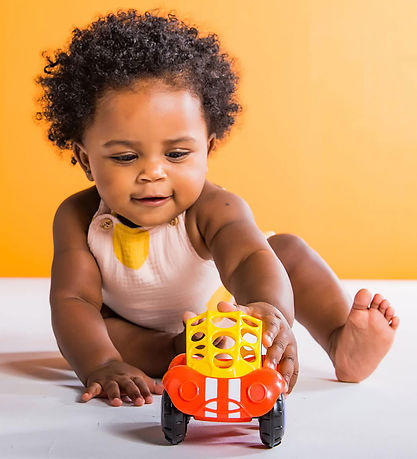 Bright Starts Toy Car - Rattle & Roll Buggie - Red