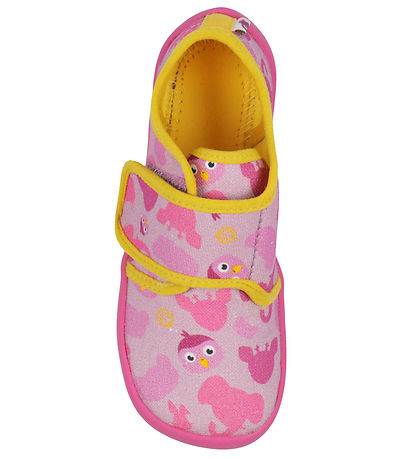 Affenzahn Slippers - Cotton Movie Bird - Berry Affenzahn Slippers - Cotton Movie Bird - Berry