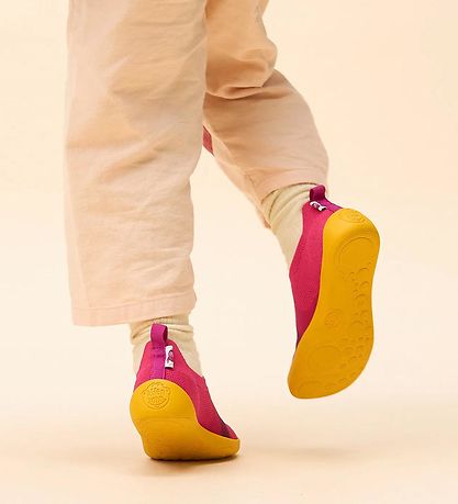 Affenzahn Sko - Slipper Knit Flinky Bird - Rosa