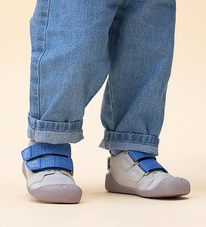 Affenzahn Prewalker - Leather Walky Dog - Grey
