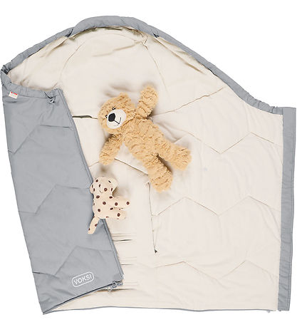 Voksi Footmuff - Sky Light - 88/113 cm - Grey Solid