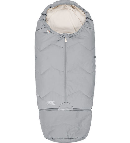 Voksi Footmuff - Sky Light - 88/113 cm - Grey Solid