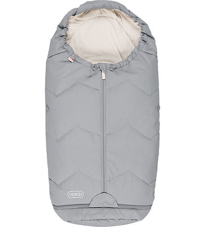 Voksi Footmuff - Sky Light - 88/113 cm - Grey Solid