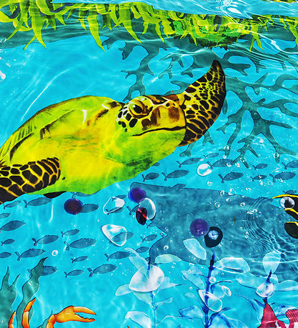 Bestway Kiddy Pool w. Accessories - 262 x 175 cm - 3D Undersea A Bestway Kiddy Pool w. Accessories - 262 x 175 cm - 3D Undersea A