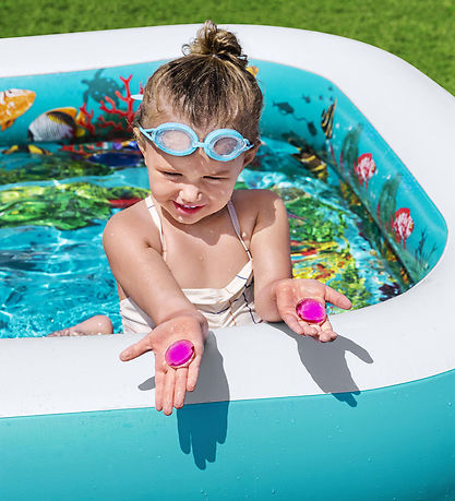 Bestway Kiddy Pool w. Accessories - 262 x 175 cm - 3D Undersea A