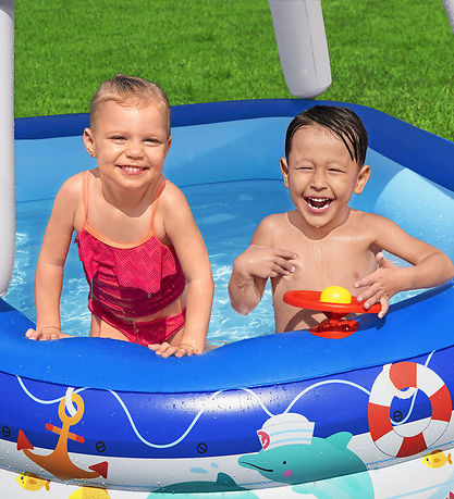 Piscine pour Enfant av. Ombre Bestway - 213 x 155 cm - Sea Capit Piscine pour Enfant av. Ombre Bestway - 213 x 155 cm - Sea Capit