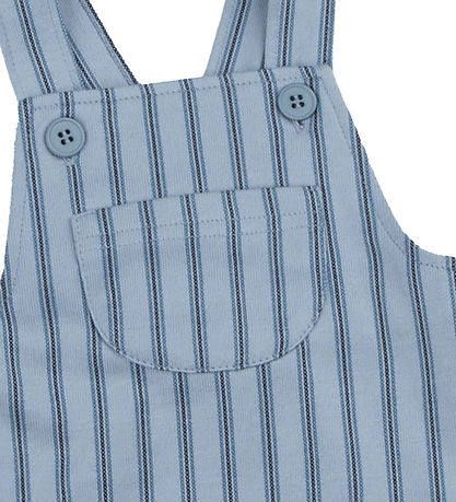 Joha Dress - Pinafore - Blue w. Stripes