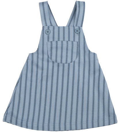 Joha Dress - Pinafore - Blue w. Stripes