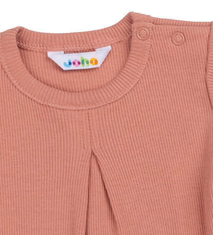 Joha T-shirt - A-Shape - Rib - Salmon Joha T-shirt - A-Shape - Rib - Salmon