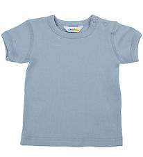 Joha T-shirt - Rib - Dusty Blue Joha T-shirt - Rib - Dusty Blue