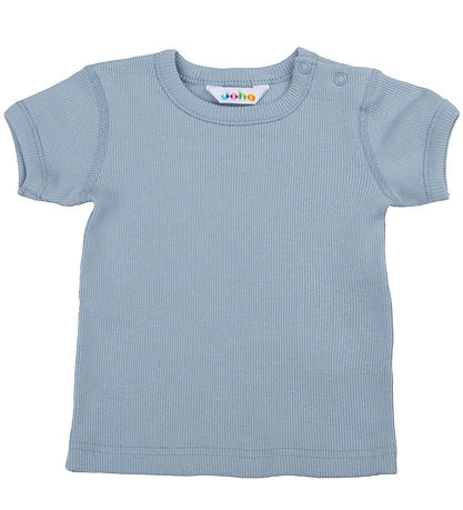 Joha T-shirt - Rib - Dusty Blue