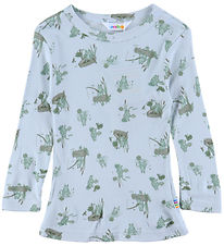 Blouse Joha - Viscose/Bambou - Bleu Clair av. Graines Blouse Joha - Viscose/Bambou - Bleu Clair av. Graines