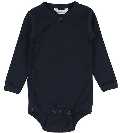 Joha Wrap Bodysuit l/s - Rib - Navy