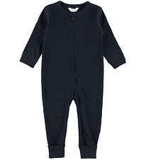 Joha Jumpsuit w. Feet - Rib - Navy Joha Jumpsuit w. Feet - Rib - Navy