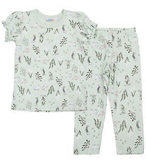 Joha Pyjama Set - 2 Parts - Viscose/Bamboo - Mint w. Swan Joha Pyjama Set - 2 Parts - Viscose/Bamboo - Mint w. Swan