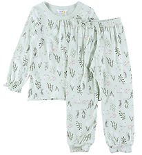 Joha Pyjama Set - Bamboo - Mint w. Swan Joha Pyjama Set - Bamboo - Mint w. Swan