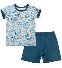 Joha Pyjama Set - 2 Parts - Viscose/Bamboo - Blue w. ATV Joha Pyjama Set - 2 Parts - Viscose/Bamboo - Blue w. ATV
