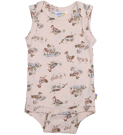 Joha Bodysuit u/æ - Viscose/Bamboo - Pink w. Ducks