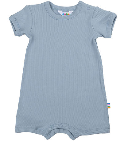Joha Summer Romper - Rib - Dusty Blue Joha Summer Romper - Rib - Dusty Blue