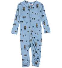 Joha Jumpsuit - Viscose/Bamboo - Blue w. Wind turbine Joha Jumpsuit - Viscose/Bamboo - Blue w. Wind turbine