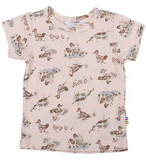 Joha T-shirt - Viscose/Bamboo - Pink w. Ducks Joha T-shirt - Viscose/Bamboo - Pink w. Ducks