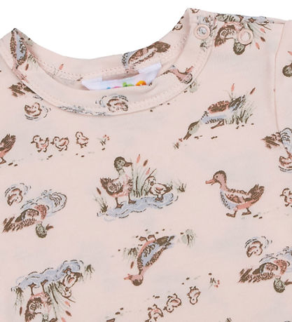 Joha T-shirt - Viscose/Bamboo - Pink w. Ducks