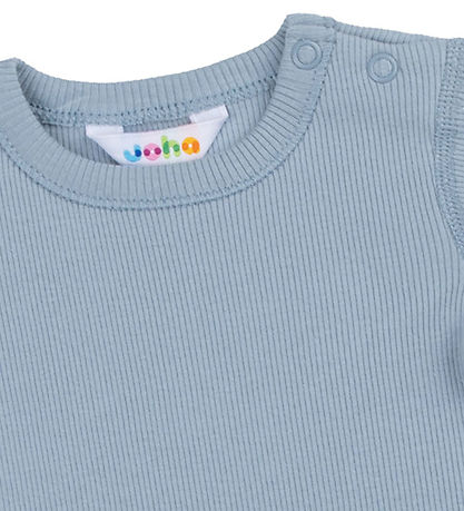 Joha Bodysuit k/æ - Rib - Dusty Blue