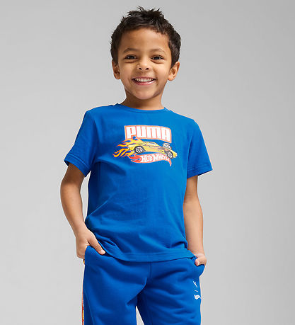 x Hot Wheels T-Shirt Puma - Team Royal av. Imprimé x Hot Wheels T-Shirt Puma - Team Royal av. Imprimé