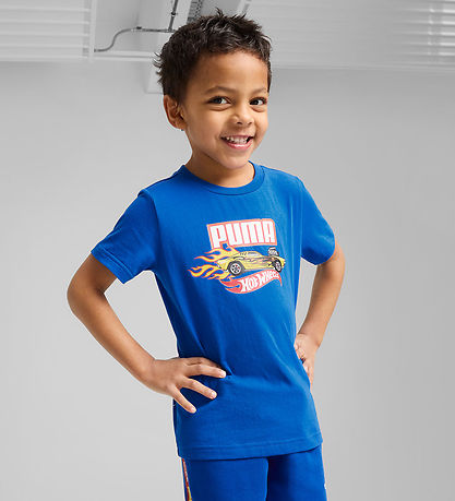 x Hot Wheels T-Shirt Puma - Team Royal av. Imprimé x Hot Wheels T-Shirt Puma - Team Royal av. Imprimé