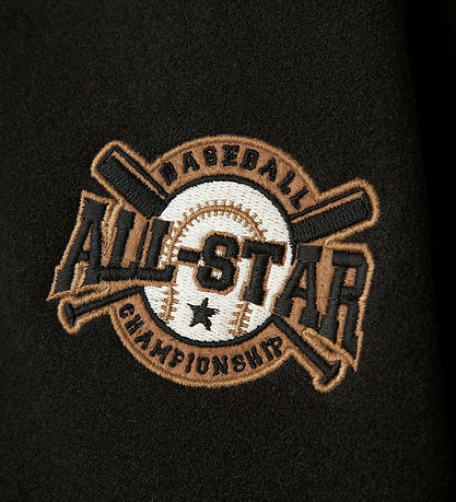 Name It Jacket - NkmMikado - Black w. Print